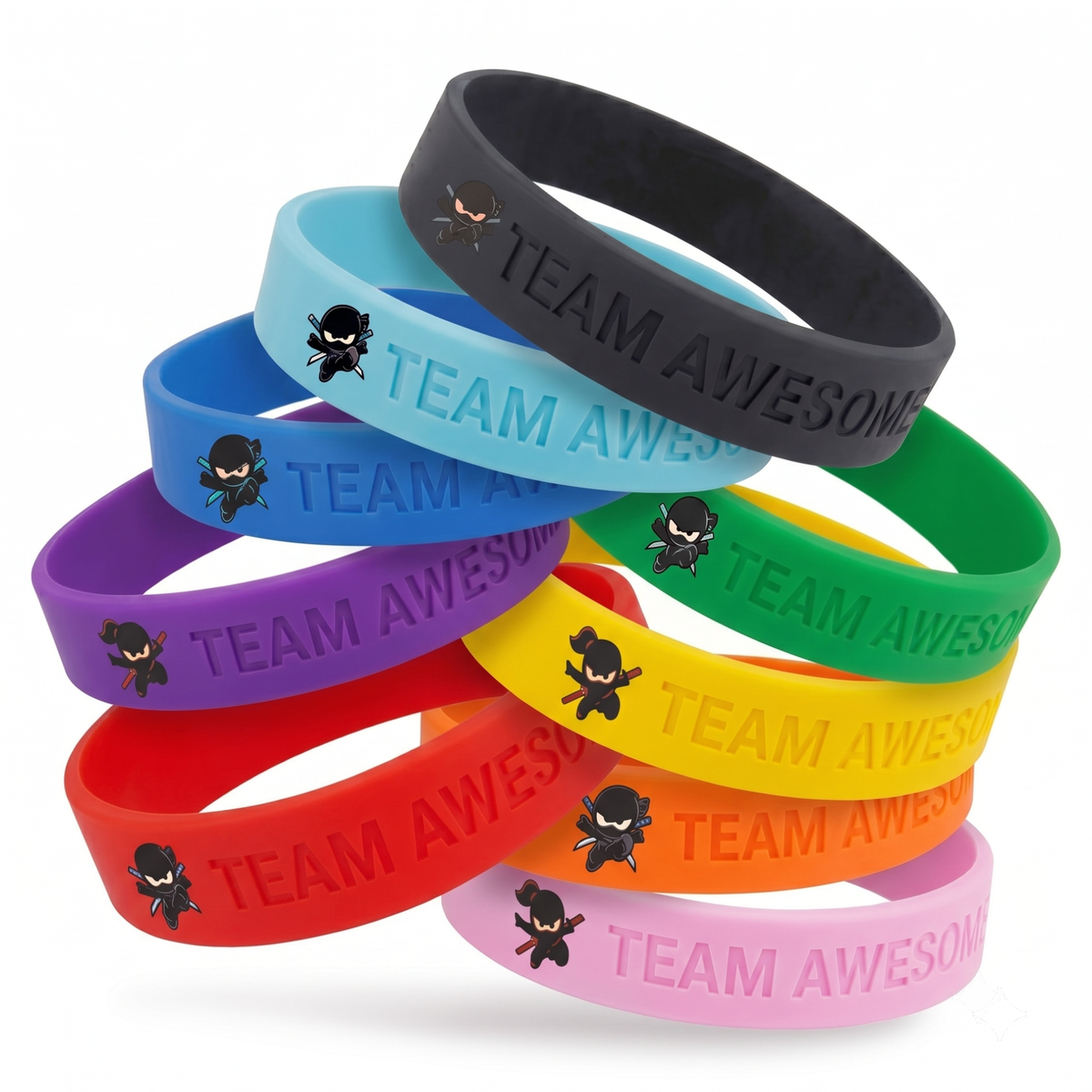 Ninja Kids Silicone Wristband Bracelet Variety Pack